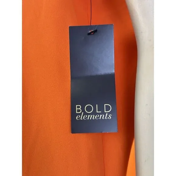 NWT- Bold Elements Womens‎ Sleeveless Shift Dress Orange Size XL  Retail $69 - Picture 9 of 13